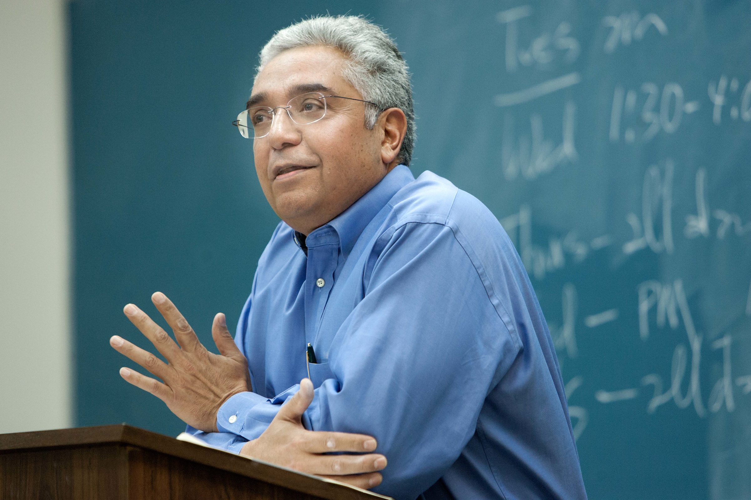 Professor Leo Martinez Lecturing to a class