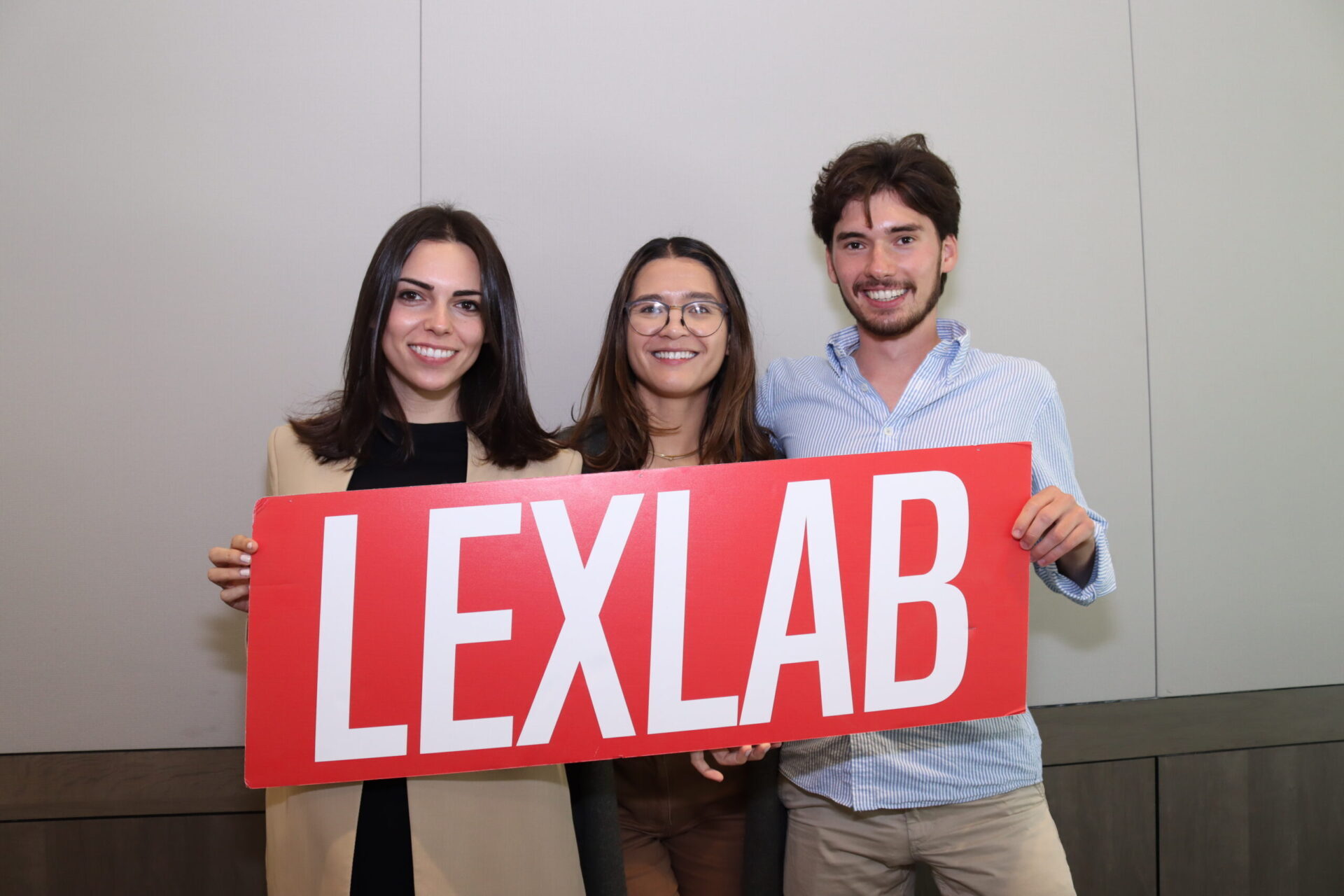 UC Law SF law students pose with LexLab sign